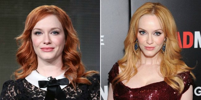 CHRISTINA HENDRICKS sac degisimi