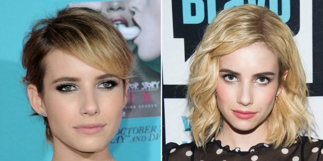 EMMA ROBERTS sac degisimi