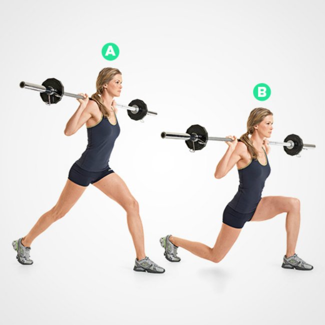 3 BARBELL SPLIT SQUAT